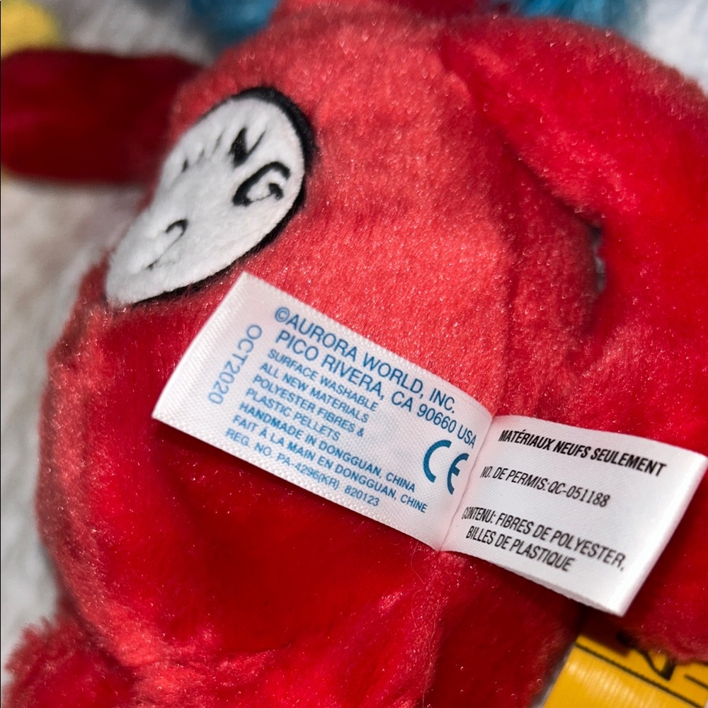 Dr. Seuss Red, Blue, and Yellow Plush Trio - Picture 12 of 16